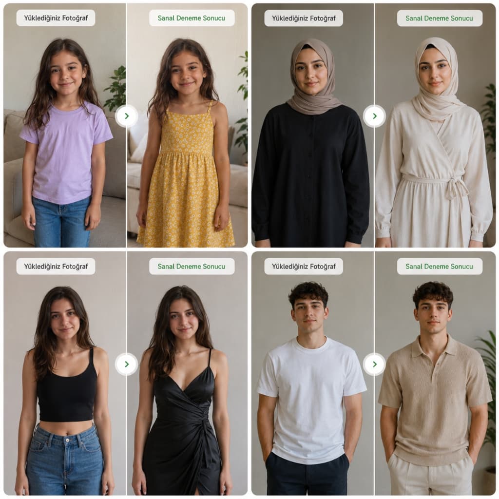 Farklı tarzlarda insanlar - Sanal Deneme Sonuçları